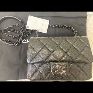 SOLD ..Stunning Incognito Mini square flap bag